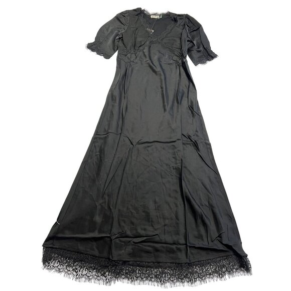 RIXO Annina Midi Dress in Black - Picture 1 of 5